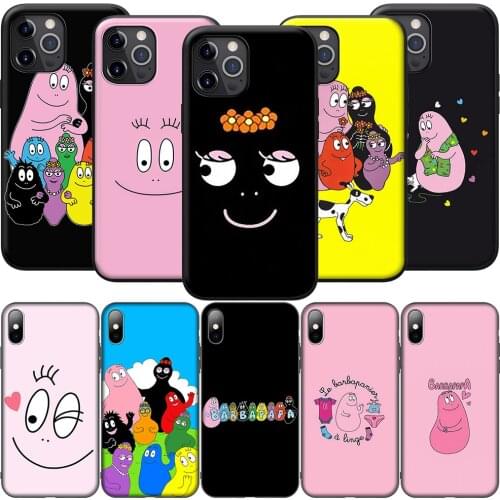 GX30 Barbapapa Silicone Soft Case for iPhone 12 Mini 11 Pro XS Max XR X 8 7 6 6S Plus 5 5S SE 2020