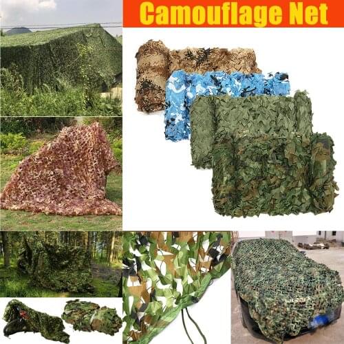 Outdoor Jungle Military Camouflage Nets for hunting Woodland Army Camo netting fabric Camping Sun ShelterTent Shade sun shelter