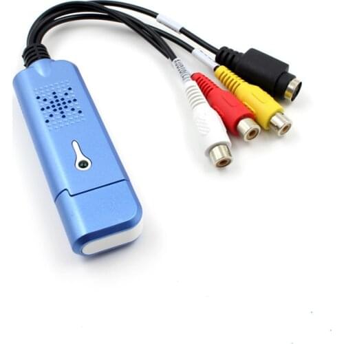 USB 2.0 Video Converter Audio Capture Card Digital Converter Support Win 7/8/10 Record DV Early Cassette Tape Transcription