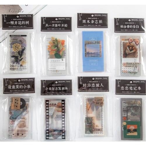 XINAHER 10pcs/lot INS style Transparent PET Material Junk Journal Planner Scrapbooking Vintage Decorative DIY Craft Paper