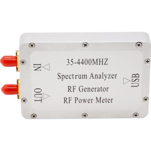 RF generator 35-4400MHz Simple Spectrum Sweep Signal Source Tracking Source RF Power Meter spectrum analyzer w software USB