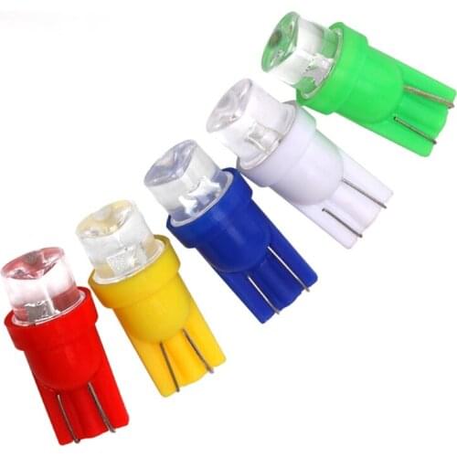 10pcs t10 194 w5w car led light bulb 10mm socket lamp license plate lights automobile interior lighting 12v diode in trunk