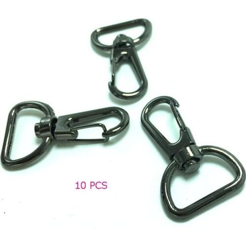 D-ring Lobster Clasp Metal Keyring Spring Lock Buckle High Elastic Key Chain Snap Clasp Hook 15/20/25mm