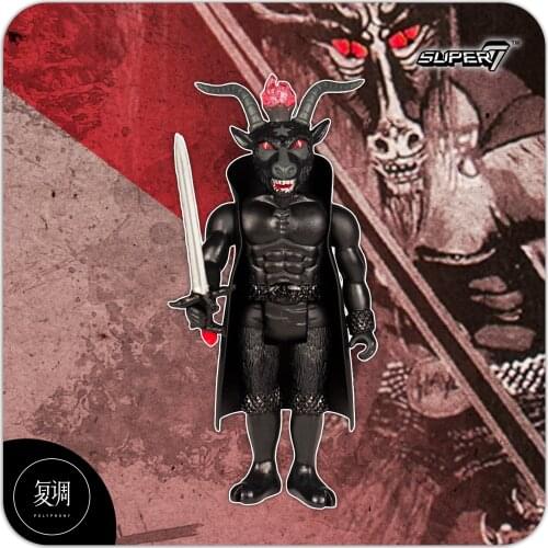 3.75inch Super7 Super Hero Slayer Minotaur Black magic Retro PVC Action Figure Toy Doll Gift