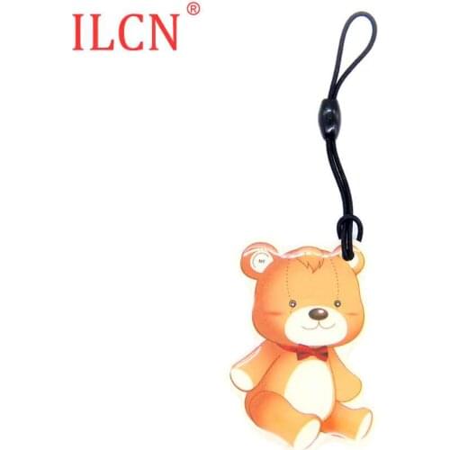 S50 1K 13.56Mhz UID Rewritable IC Card Animation The Bear Pattern Keyfob RFID Changeable Token Tag MF Card Fast Shipping 1pcs