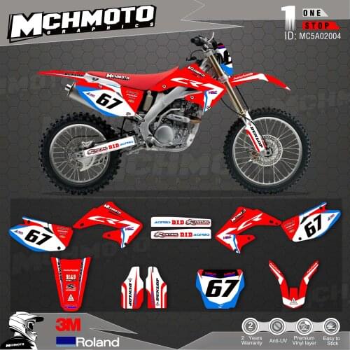 Customized Team Graphics Backgrounds Decals 3M Custom Stickers For 02-12 CR125-250