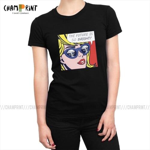 Optimistic Girl T-shirt Womens Pop Art T Shirts Vogue Tops Tees Classic Crew Neck Cotton Female Clothing Printed Graphic