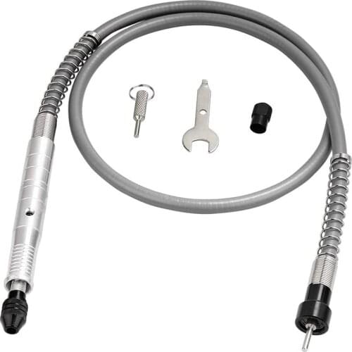 Flex Shaft Adapter Attachment Flexible Power Drill Extension Cable Chuck for Dremel Rotary Grinder Woodworking Tools wit