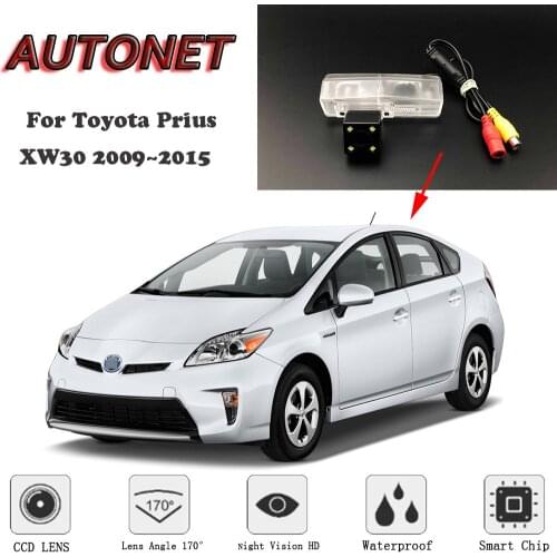 AUTONET Backup Rear View camera For Toyota Prius XW30 2009~2015 Night Vision/license plate camera/parking Camera