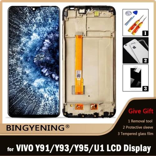 3pcs/5pcs For VIVO Y91C/Y93/Y95 LCD Display Screen Touch Digitizer Assembly For 6.2 inch VIVO Y91i/Y91 With Frame Replace