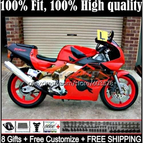 Injection Body For HONDA CBR 250RR 250CC CBR250RR 1988 1989 40CL.49 CBR 250 RR CC MC19 CBR250 RR 88 89 OEM Fairings glossy red
