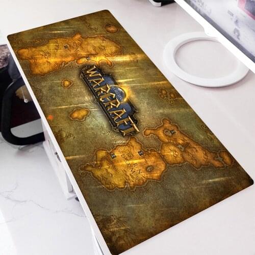 World of Warcraft Mouse Pads Pad Large Anime Keyboard Computer Mat Custom 900x400 Rubber Mousepad Company on the Table Gaming Pc