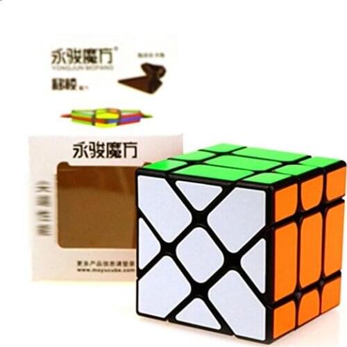 Cuberspeed Yongjun Yileng Cube Fisher Cube 3x3 Speed Cube Puzzle Black
