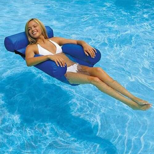Summer Swimming Pool Floating Inflatable Mattress Swimming Ring Circle Island Cool Water Party Pool Toy Water Hammock