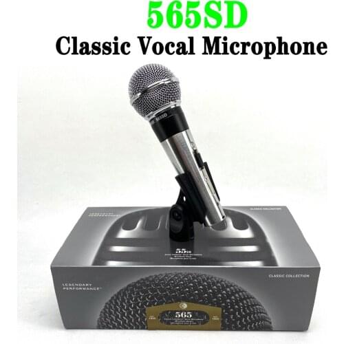 Free Shipping Microphone 565SD Top quality Vocal Dynamic Classic Unisphere Vocals mic 565sd for performance stage singing