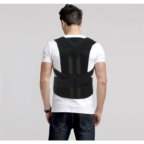 Mens Back Posture Corrector Back Braces Belts Lumbar Support Belt Strap Posture Corset for Men HEALTH CARE AFT-B003