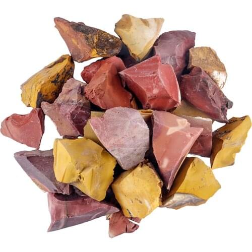 TUMBEELLUWA 1lb (460g) Natural Mookaite Gem Raw Rough Stones for Tumbling,Cabbing,Wire Wrapping,Lapidary,Healing Reiki Wicca