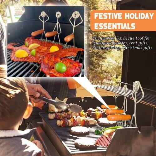 JOYLIVE New Metal Cooking Utensils BBQ Grill Hot Dogs The Brat Barbecue Boy 2021 New Dropshipping Popular