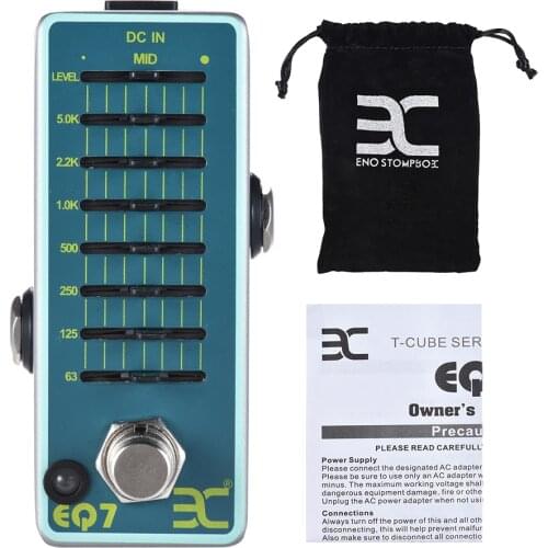 ENO EX EQ7 Guitar Equalizer Effect Pedal 7-Band EQ Full Metal Shell True Bypass guitar accessories