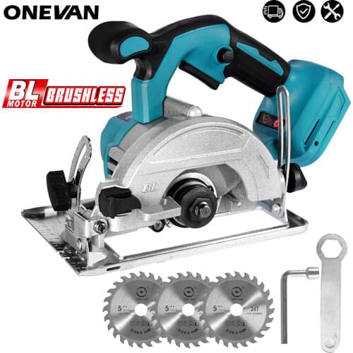 1000W Electric Circular Saw 10800RPM 125mm Cordless Electric Circular Wood Cutter Adjustable Saw Machine for Makita 18V Battery