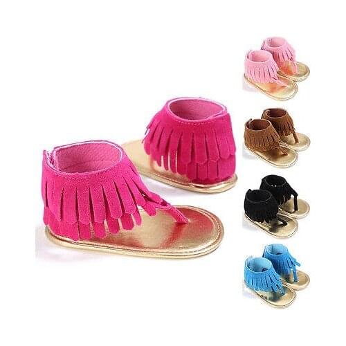 First Walkers Baby Kids Pram Crib Summer First Walkers Fringe Tassel Shoes Infant
