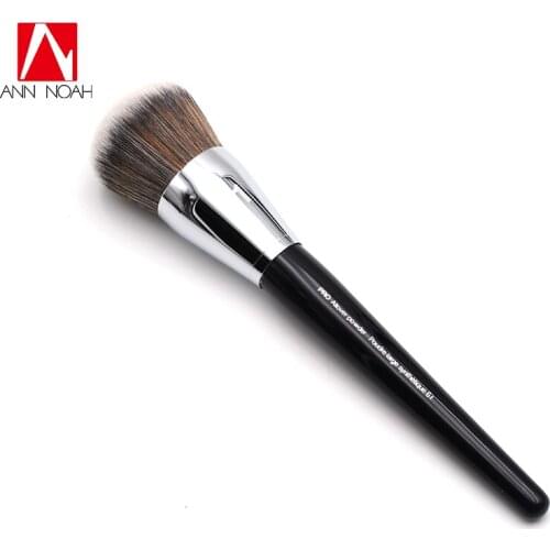 Professional Black Long Wood Handle Synthetic Fiber 61 Large Dome Shaped Pro Allover Sweep Powder Makeup Brush