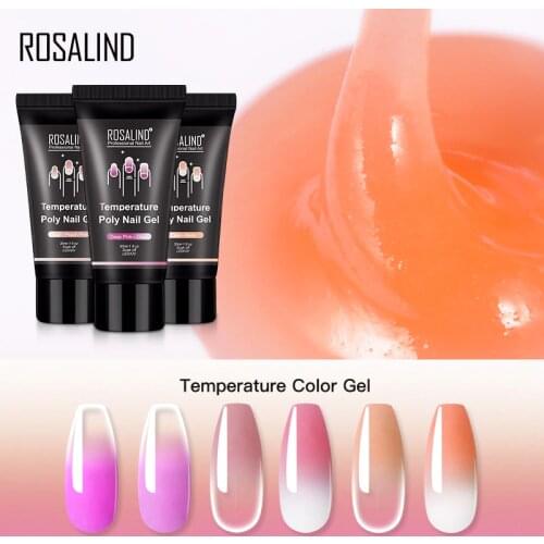 ROSALIND Gel Nail Polish 15/30ml Acrylic Poly Nail Gel For Nails Extension For Nail Art Desgin Poly Extension Gel Manicure Set