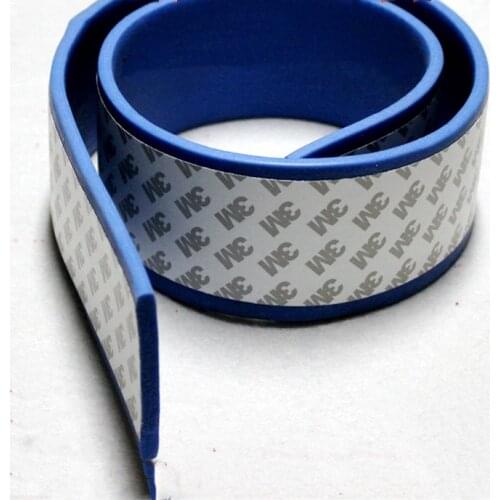 Self-adhesive Silicone Rubber Foam Sponge Bar Seal Strip 10x3mm 15x5mm 20x3mm 20x5mm 60x5mm Heat Resistant High Temperature Blue