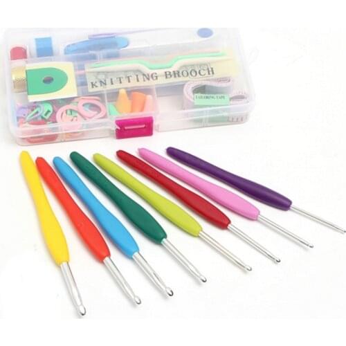 9Pcs/Set 2019 Knitting Needle Crochet Hook Sweater Needle Crochet Needles Sewing Accessories Haaknaalden DIY Hand-made Tool