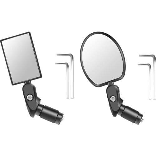 Bicycle Rear-view Mirror Handlebar Reflector Folding Mountain Bike Riding Adjustable Angles Mirror For Cycling Bike Equipment