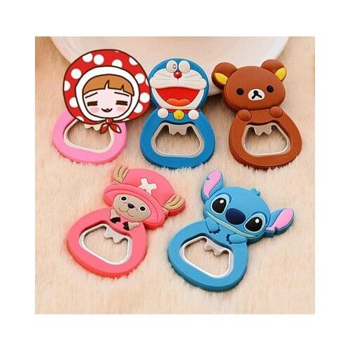 1pc Portable Cute Cartoon Beer Bottle Openers Bar Tool Kitchen Accessories Multifunction Party Beer Bottle Tools Gadgets