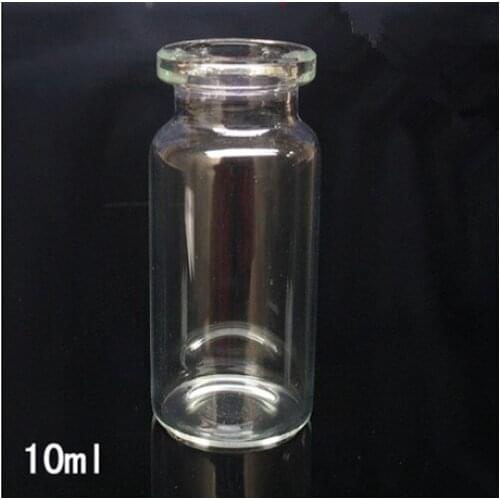 10ml clear glass vial