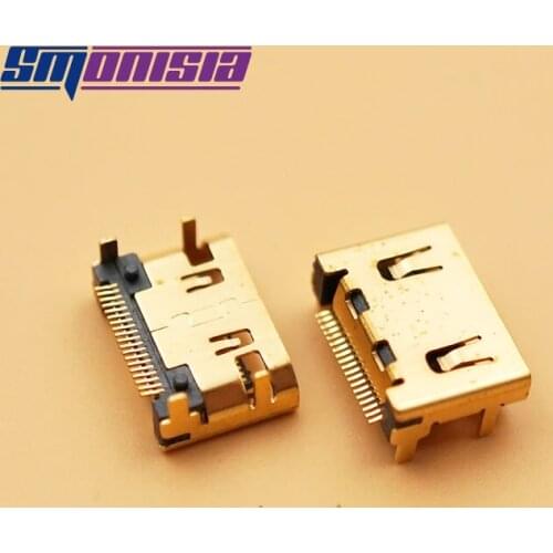 Smonisia 10PCS Mini HDMI-compatible 19P SMD Female Socket for Table PC Connecteur d'interface HD