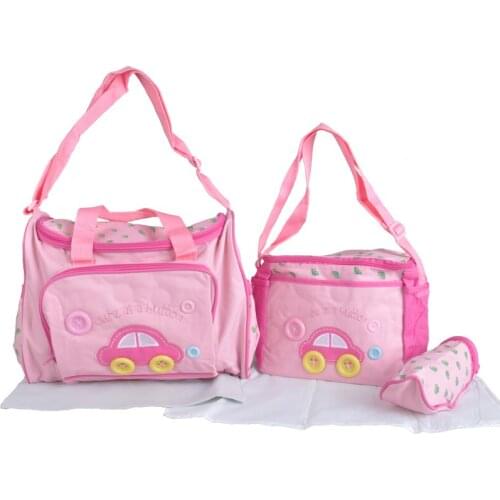 4PCS/Set High Quality Tote Baby Shoulder Diaper Bags Durable Nappy Bag Mummy Mother Baby Bag