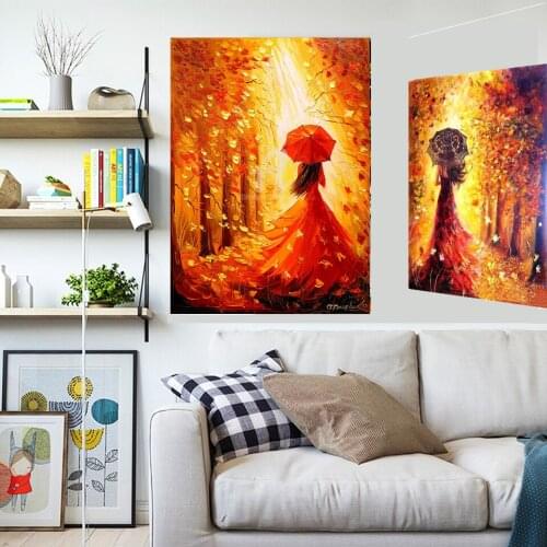 5D DIY full Diamond Painting Maples Scenery Cross Stitch girl square round diamond embroidery rhinestones Mosaic cartoon Art
