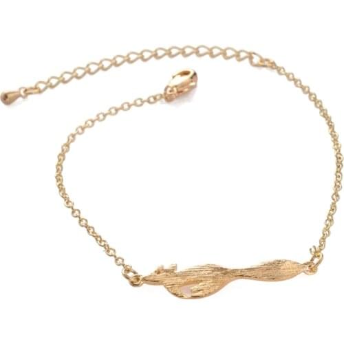 Shuangshuo Tiny Running Fox Shape Bracelets for Women Fox Chain Link Bracelet Cute Animal Bangles Jewelry bracelet homme SL028