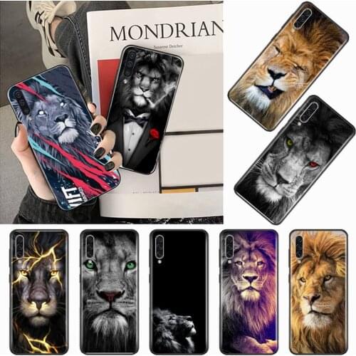 Lion animal King of the Prairie Phone Case For Samsung galaxy S 9 10 20 A 10 21 30 31 40 50 51 71 s note 20 j 4 2018 plus
