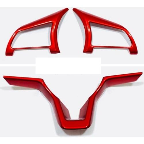 For For Nissan JUKE 2020 Steering Wheel Frame Covers Button Trims Auto Interior ABS Carbon Fibre Sticker Car Accessories