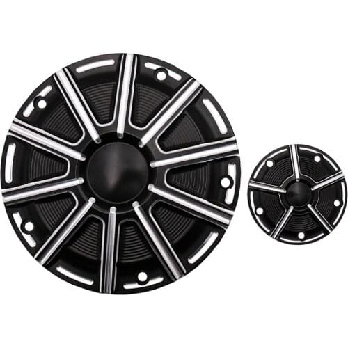 Motorcycle Engine Derby Timer Timing Cover Black for Dyna Softail Touring Electra Glide Road King FLTR