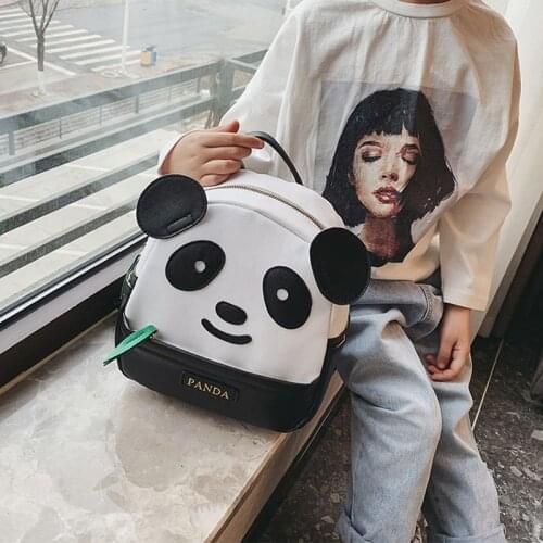 School Bags for Boys and Girls Chinese Style Panda Kids Backpack Harajuku Fashionable Mochila Infantil Large Capacity Bags