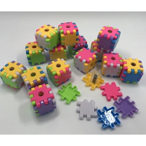 Ellen Brook 1 Pieces Creative Kawaii Cartoon Rubiks Cube Pencil Sharpener School Office Supply Stationery Gift For Kid