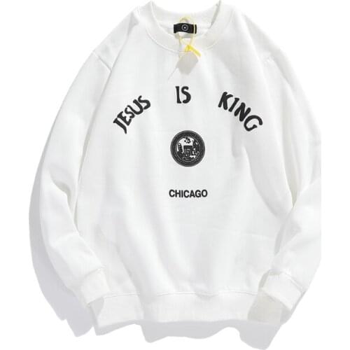 Kanye West 3D Foam Letter Stranger Things Hoodies Men and Women Fleece Streetwear Sweatshirt Hip Hop Oversize Hoody