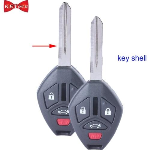 KEYECU 2pcs for Mitsubishi Eclipse Galant 2006 2007 Remote Key Shell Case Fob OUCG8D-620M-A