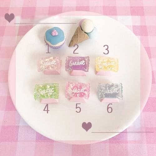 Keycaps For Diy Fruit Jelly Candy Personality Design Cute Art Crafts Toys Crystal Ball Pbt Keycaps Anime For Cherry Mx