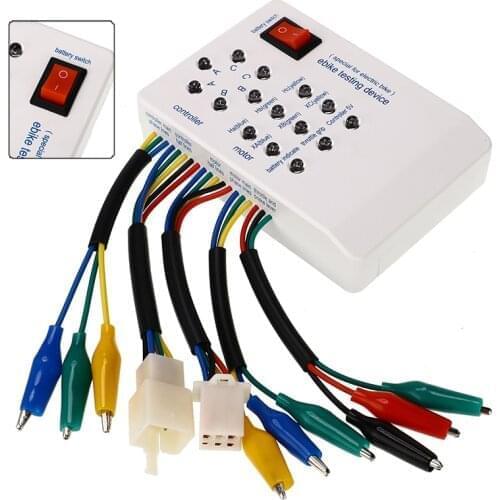 24V/36V/48V/60V/72V Brushless Motor Controller Tester Electro Car Scooter Brake Lever Phase Angle Hall E-bike Testing Device