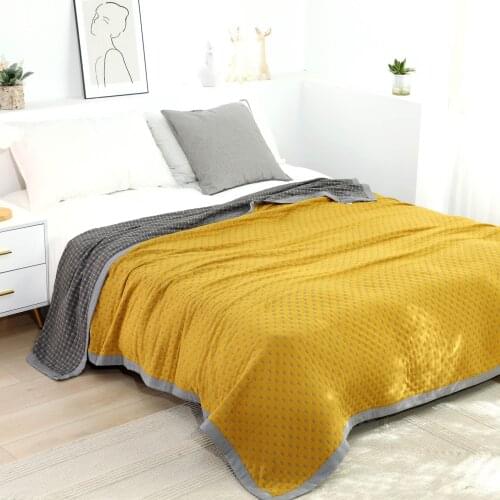 Summer Six-layer Gauze Towel Quilt, Simple, Double-sided, Can Be Covered, Skin-friendly Air-conditioning Quilt, Cool In Summer