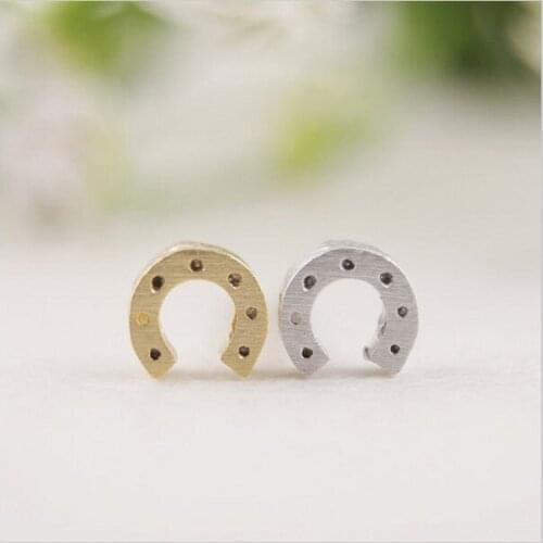 Fashion lovely horseshoe earrings "n" shape design ring