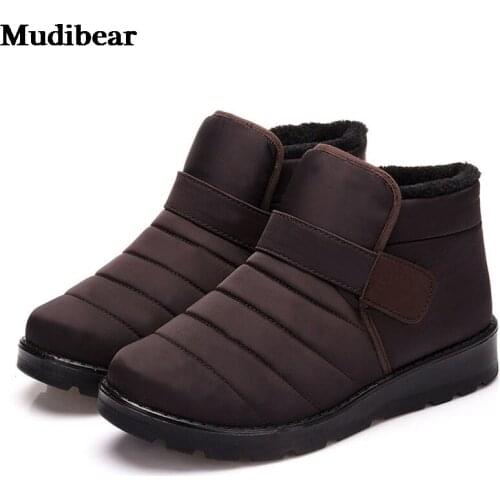 Mudibear Hot Sale Fashion Women Boots Waterproof Snow Boots Winter Work Shoes Keep Warm Fur Women Footwear Outdoor Plush Shoes