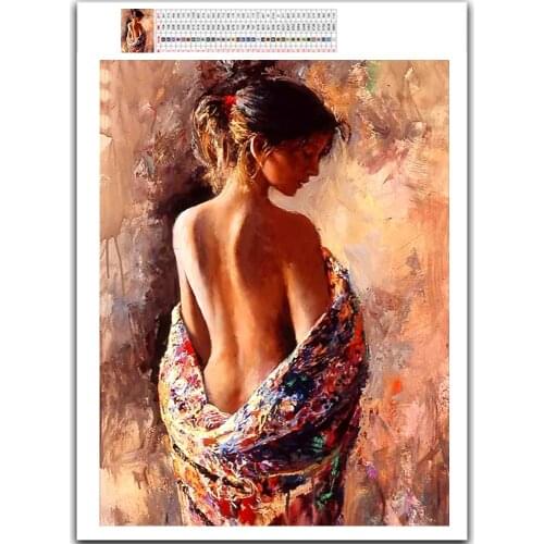 MTdiyart Full Square/Round Drill 5D DIY Diamond Painting Kit "Sexy Woman Back" Embroidery Cross Stitch Art Home Decor Gif Set