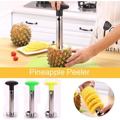 Stainless Steel Pineapple Peeler Cutter Fruit Corer Slicer Fruits Cutting Tool Kitchen Restaurant Accessories 3 Colors